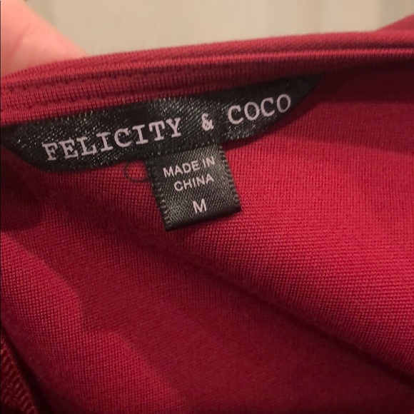 Maroon slim dress - Picture 3 of 4